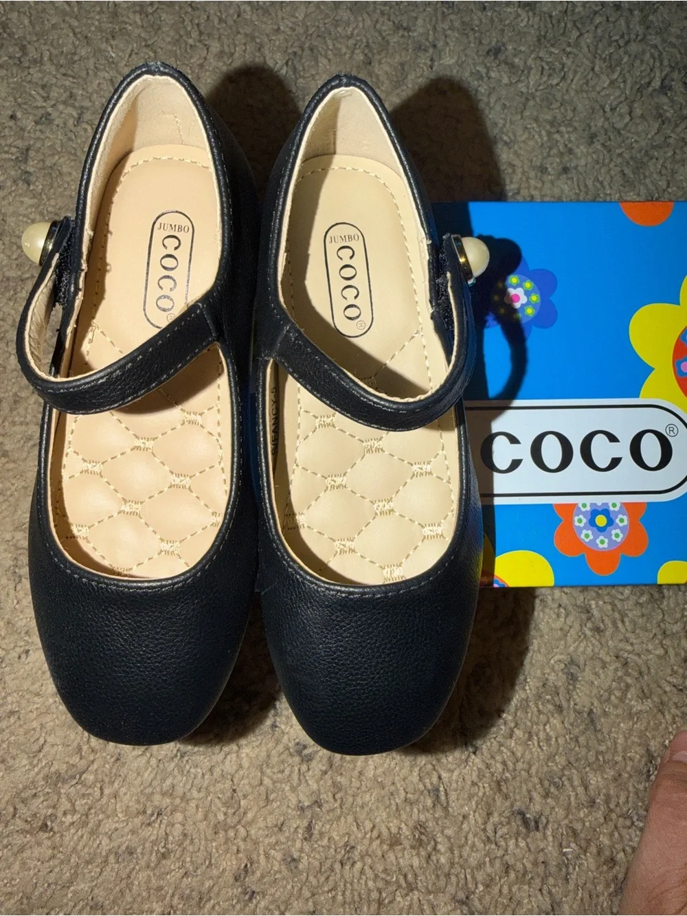 Girls' Coco Black Mary Jane Dress Shoes